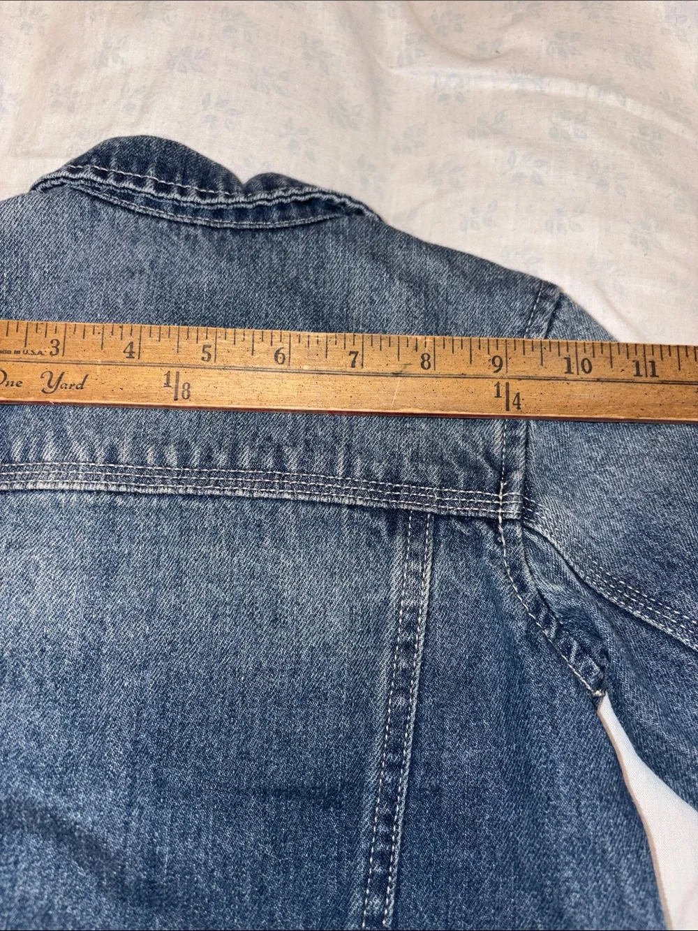 OshKosh Genuine Kids Denim Jacket - Blue 100% Cotton Size 12 Mths